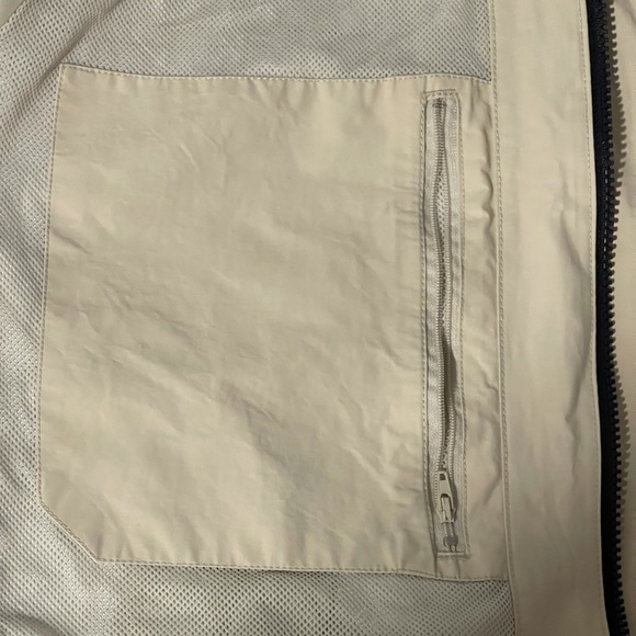 Men’s XL NAUTICA Rain Jacket Cream w/Navy Blue - Picture 5 of 6